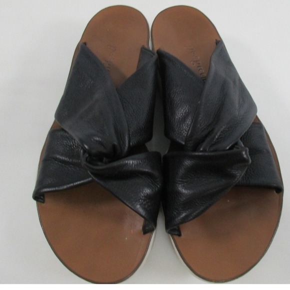 Paul Green Women's Leather Knotted Wrap Platform Sandals Size 6 Chunky Luxury